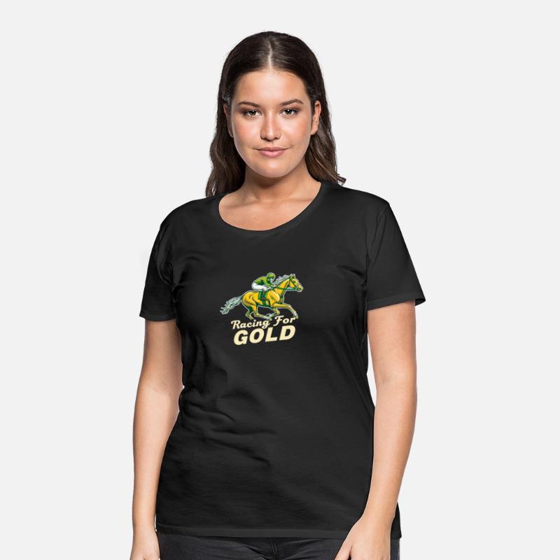 Racing for Gold Horse Jockey Design