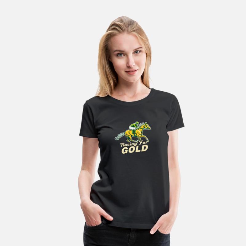 Racing for Gold Horse Jockey Design