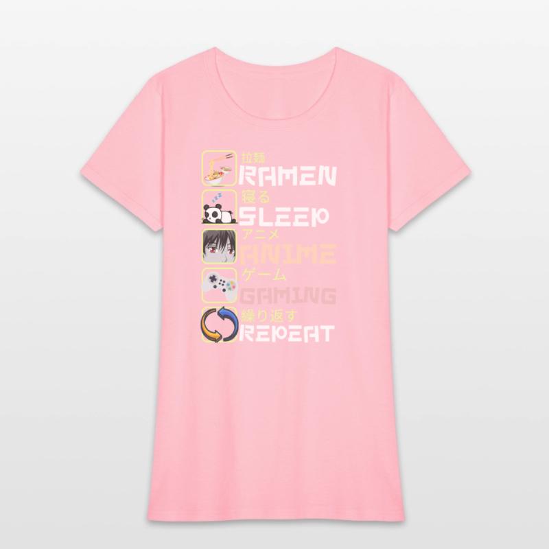 Ramen Sleep Anime Gaming Repeat-Funny anime gamer