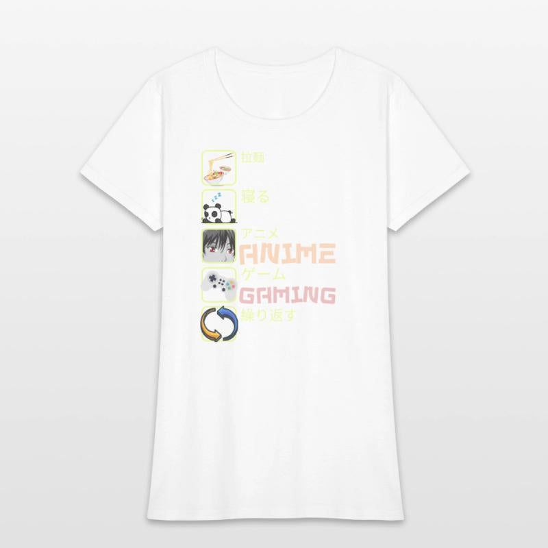 Ramen Sleep Anime Gaming Repeat-Funny anime gamer