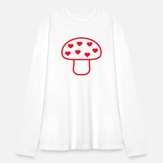 Red Mushroom Shining Color Love Heart Cool Fungus