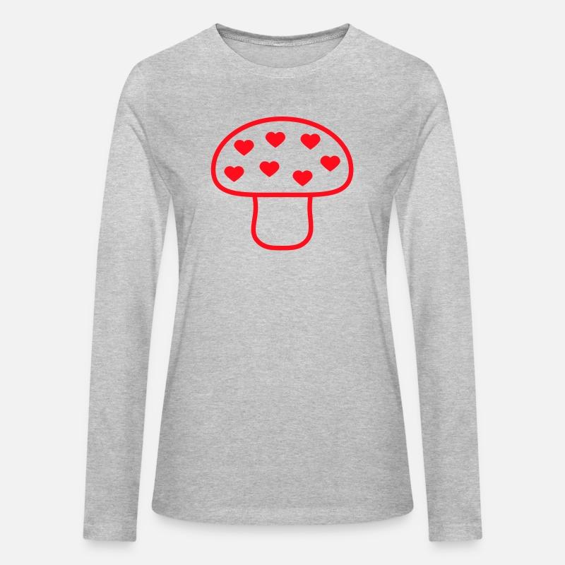 Red Mushroom Shining Color Love Heart Cool Fungus