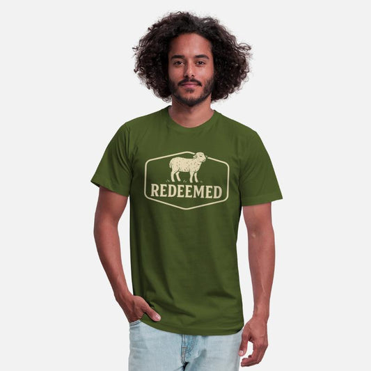 Redeemed Logo Tee – The Original Sheep Emblem