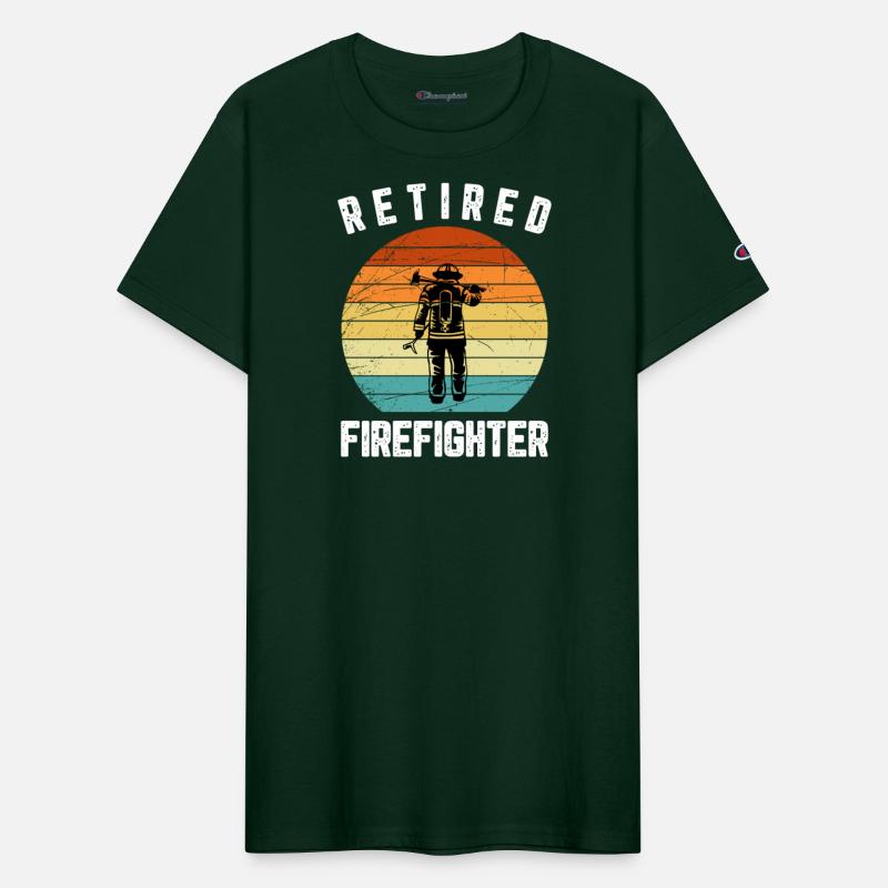 Retired Firefighter Vintage Hero Tribute