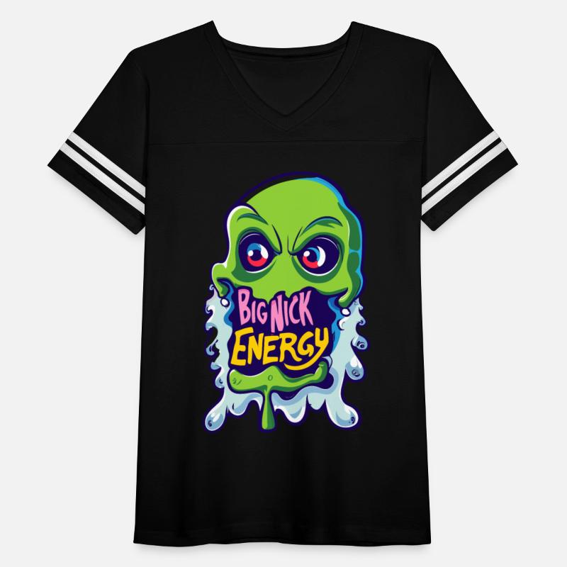 Retro Groovy Big Nick Ghost Face Energy green