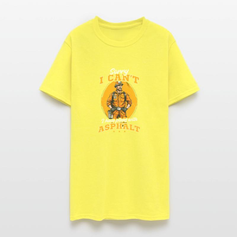 Road Worker Can't Have Plans With Asphalt