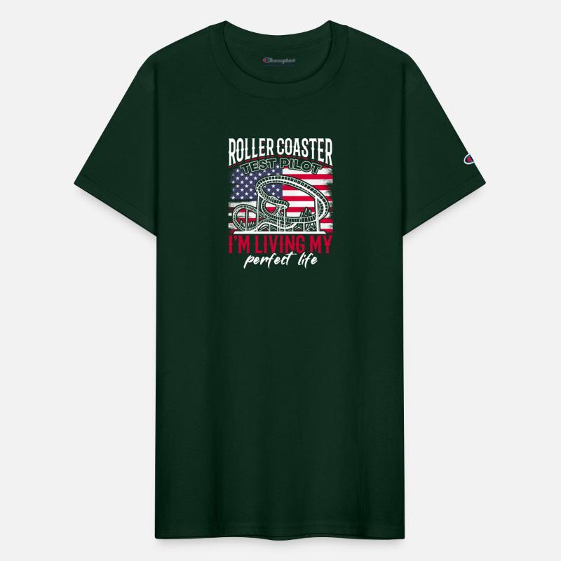 Roller Coaster Test Pilot USA Flag Ride.