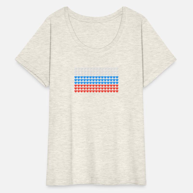 Russia HEARTS Flag