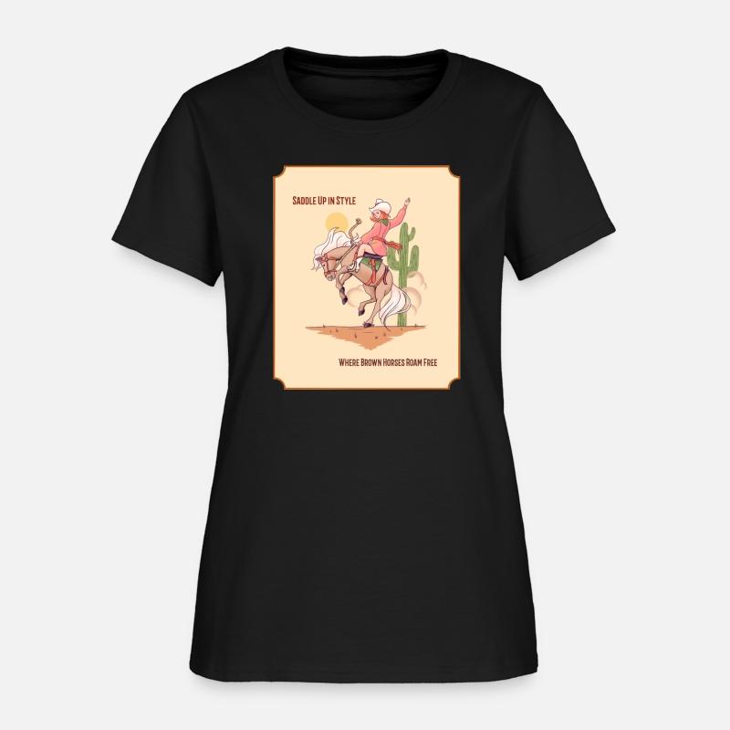 SADDLE UP IN STYLE WHERE BROWN HORSES ROAM FREE