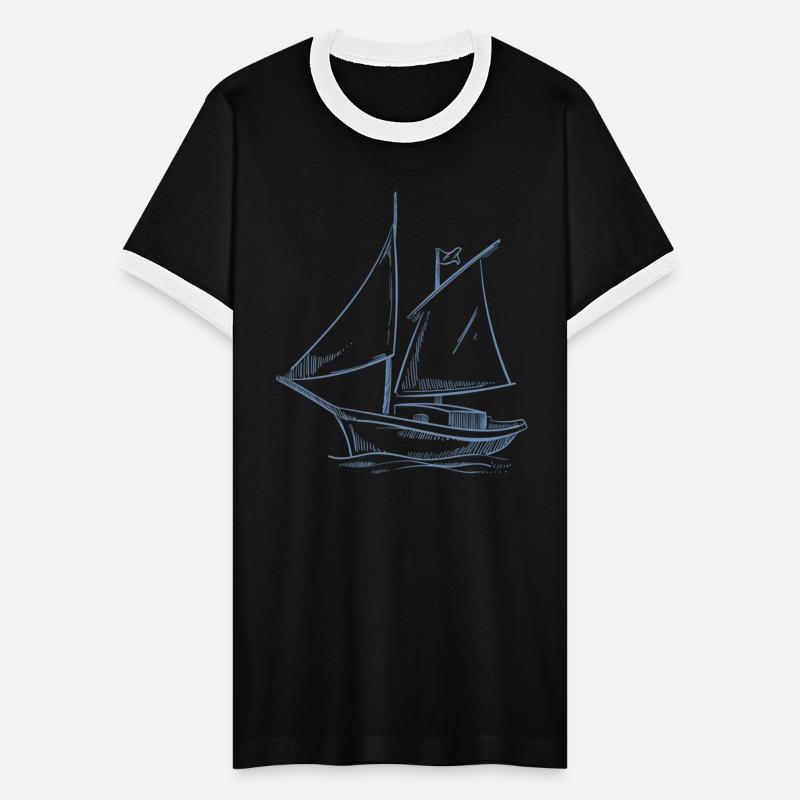 Sailing Adventure in Silhouette: Elegant Sailors'