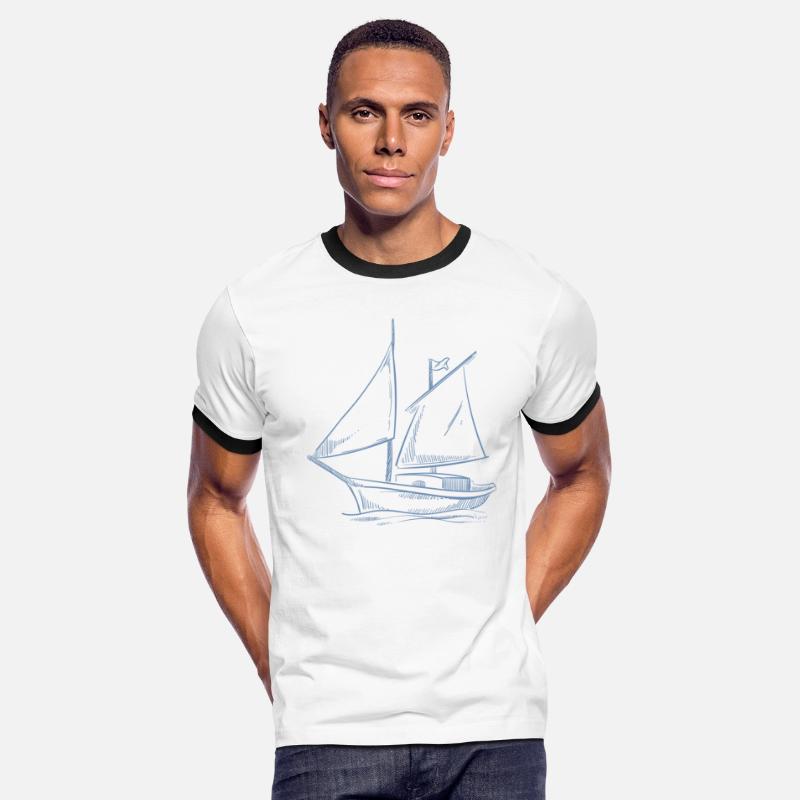 Sailing Adventure in Silhouette: Elegant Sailors'