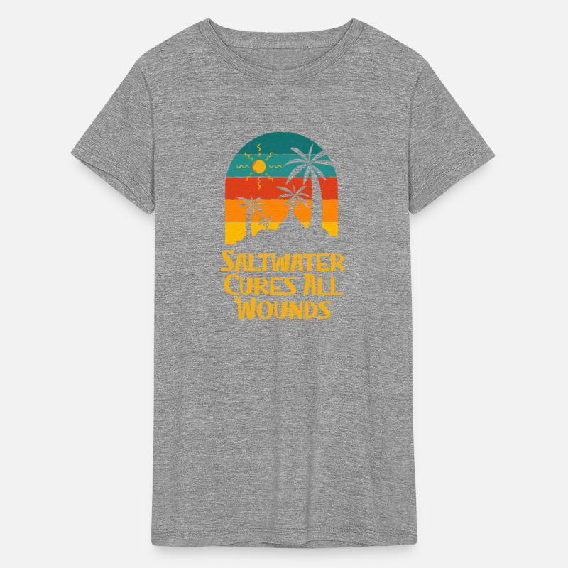 Saltwater Cures All Wounds Motivational Quote