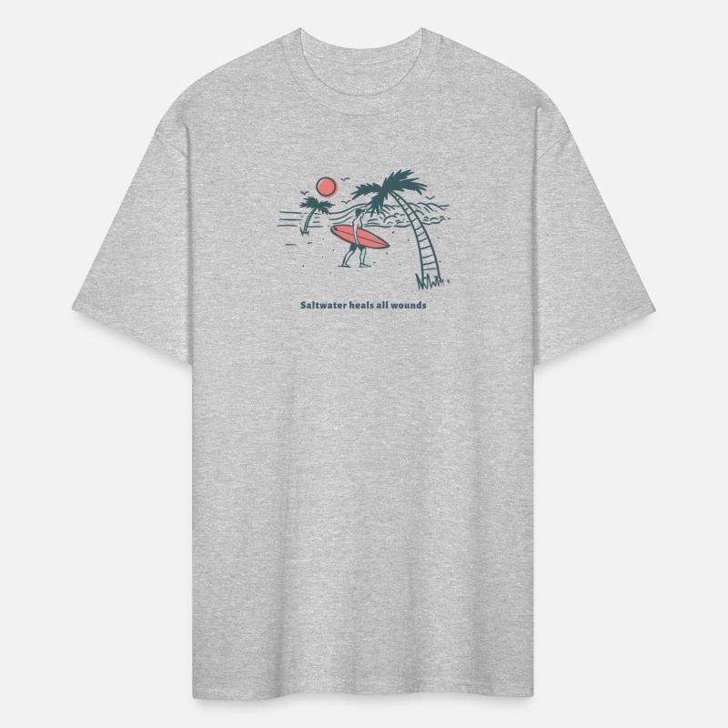 Saltwater Heals All Wounds. Surfing T-Shirt