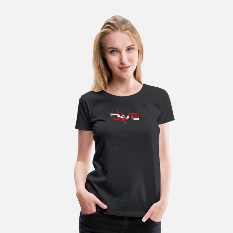 SCUBA Diver with Diving Down Flag Tee Gift
