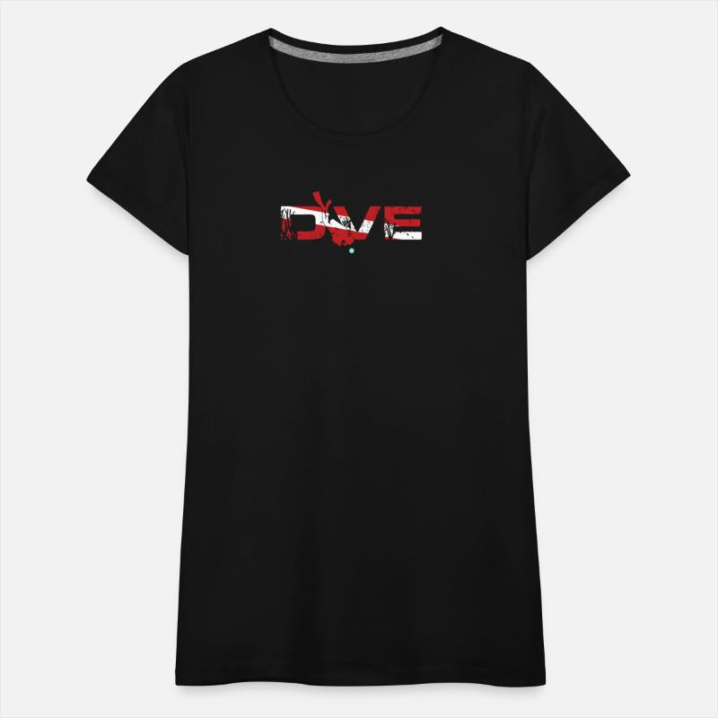 SCUBA Diver with Diving Down Flag Tee Gift