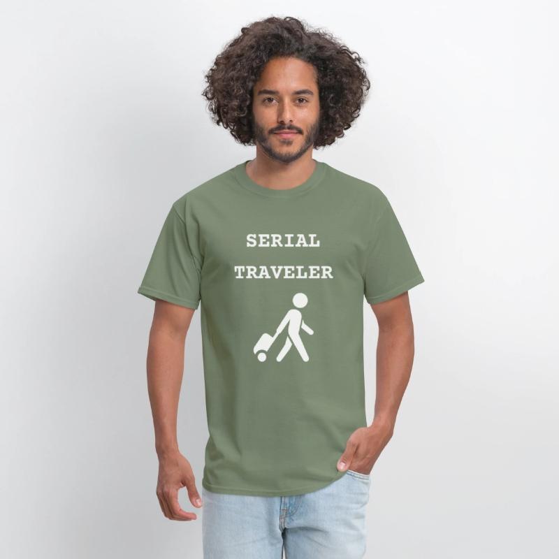 Serial traveler graphic t-shirt