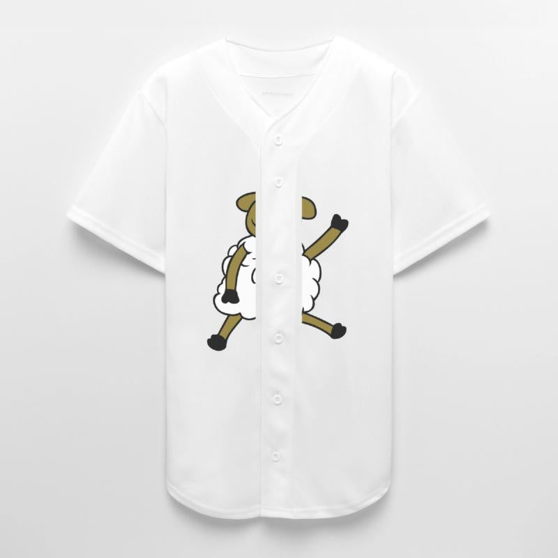 Sheep Sitting Waving Greeting Happy Smile Cool Fun