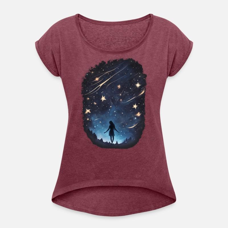 Shining stars night sky, dreamy universe