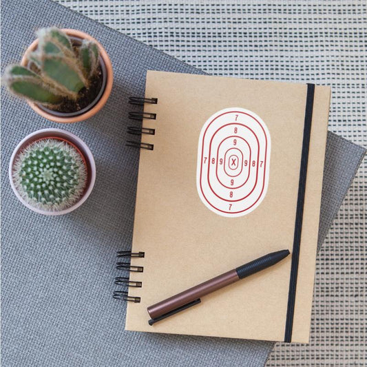 Shooting Range Target Practice Sheet Red Bullseye