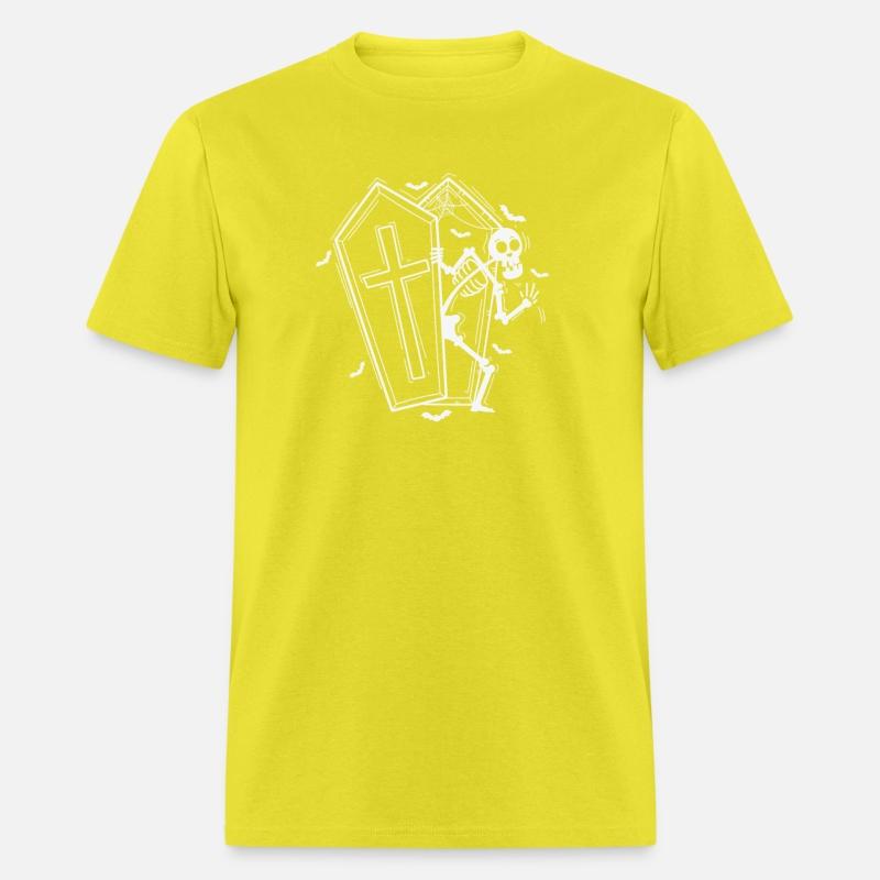 Skeleton and Coffin creepy Melancholy