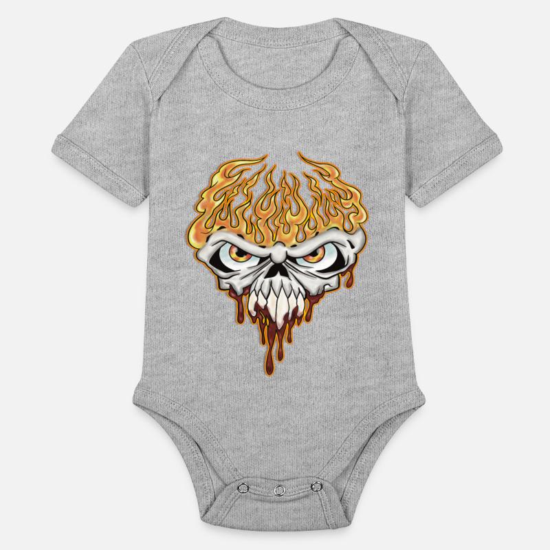 Skull On Fire - Teen Shirt Design