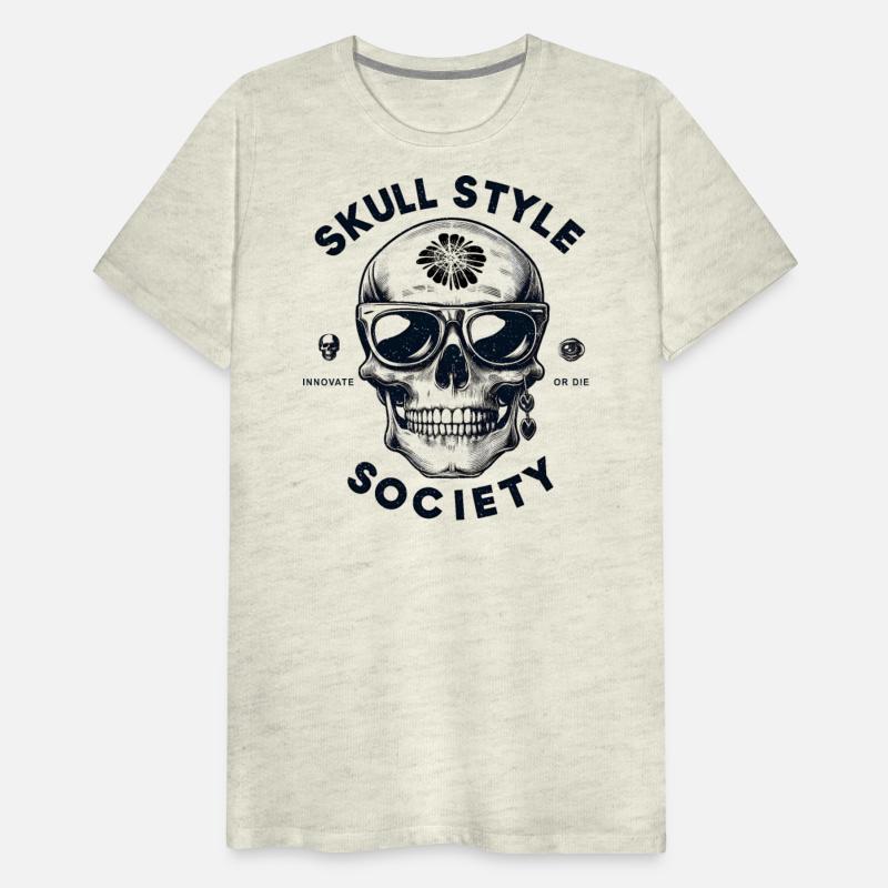 skull style society clean black