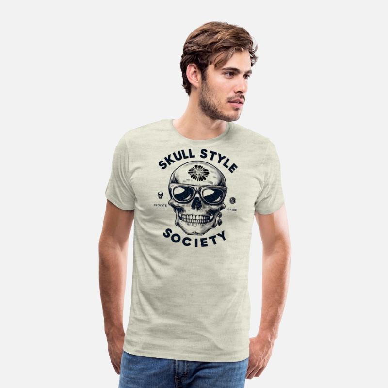 skull style society clean black