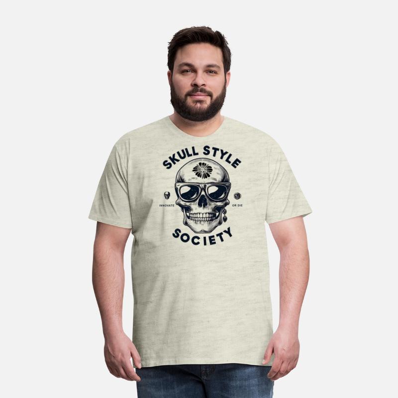 skull style society clean black