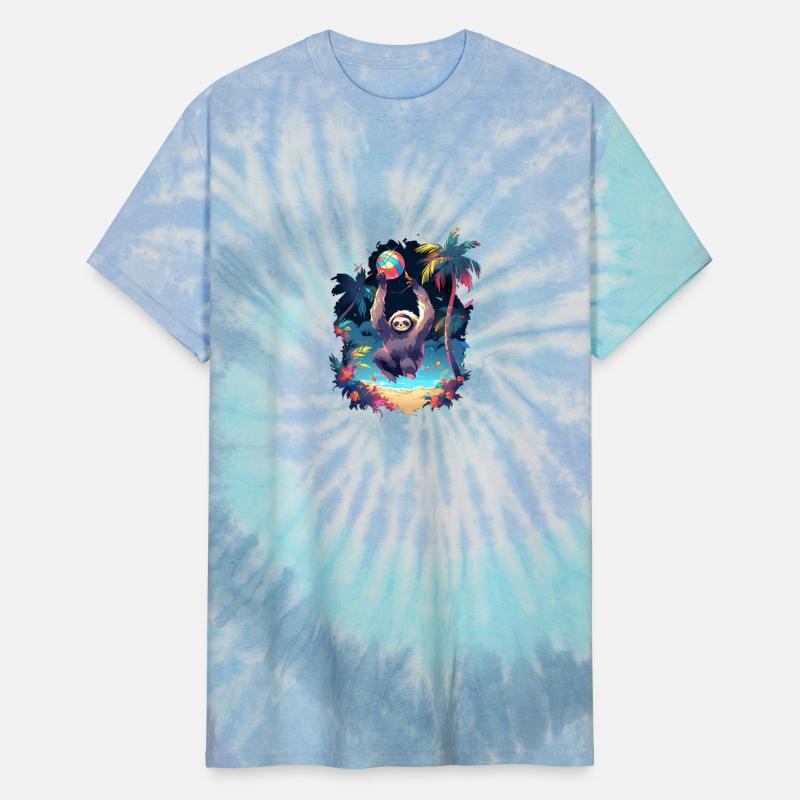 Sloth Beach Volleyball Vball Player Sports