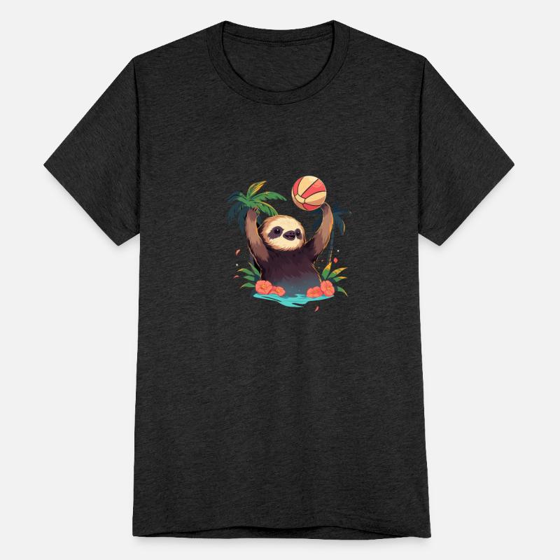 Sloth Beach Volleyball Vball Player Sports