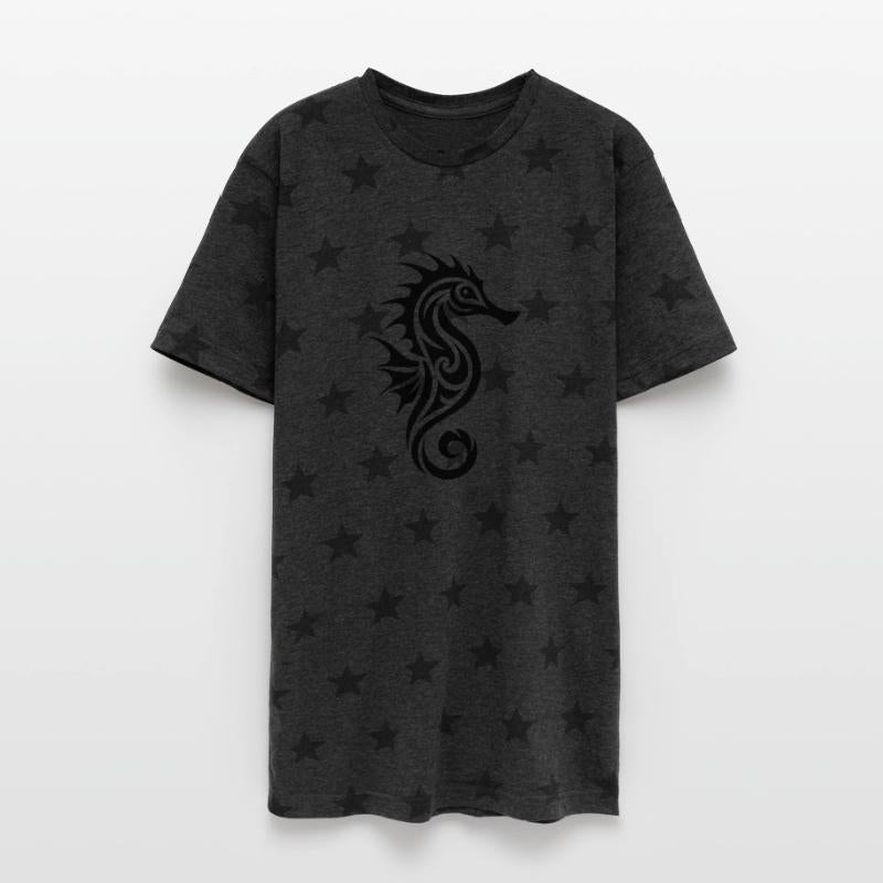 Small Vintage Tribal Tattoo Seahorse