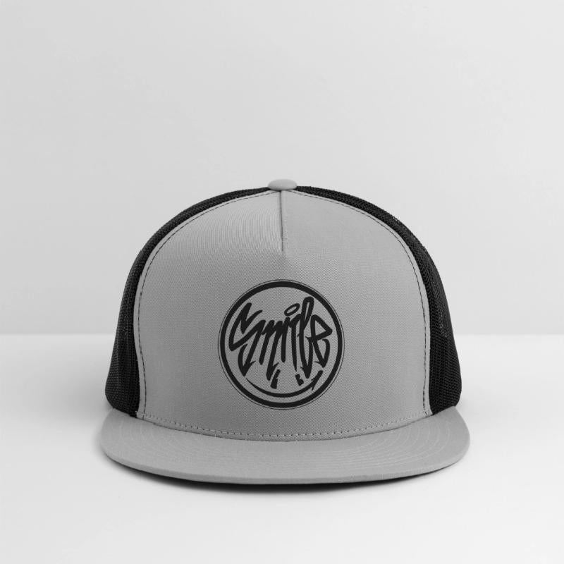 Smile Graffiti Tag - black