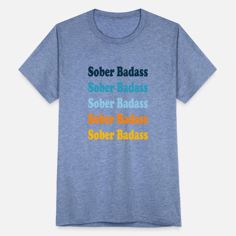 Sober Badass Repeat blue orange