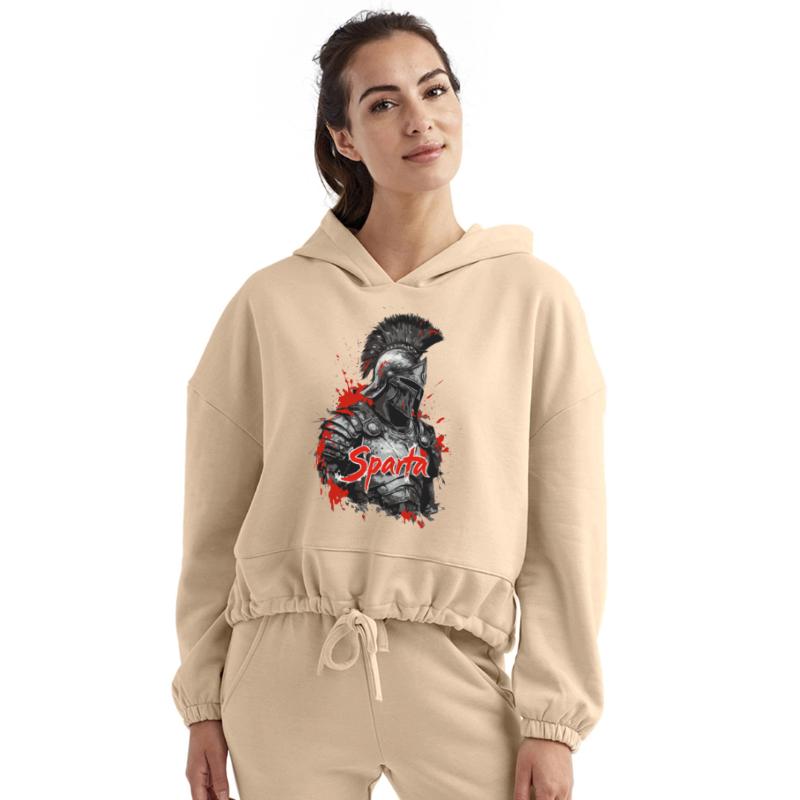 Spartan soldier in a splatter design