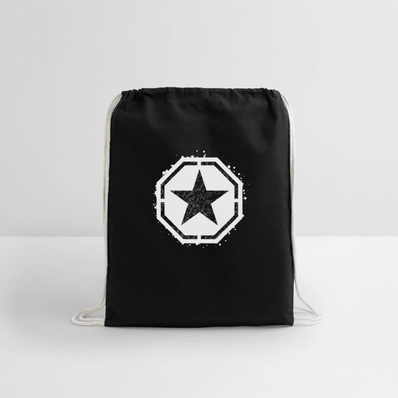 Sponge stencil Star inside octagon