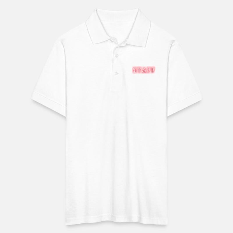 Staff text neon write