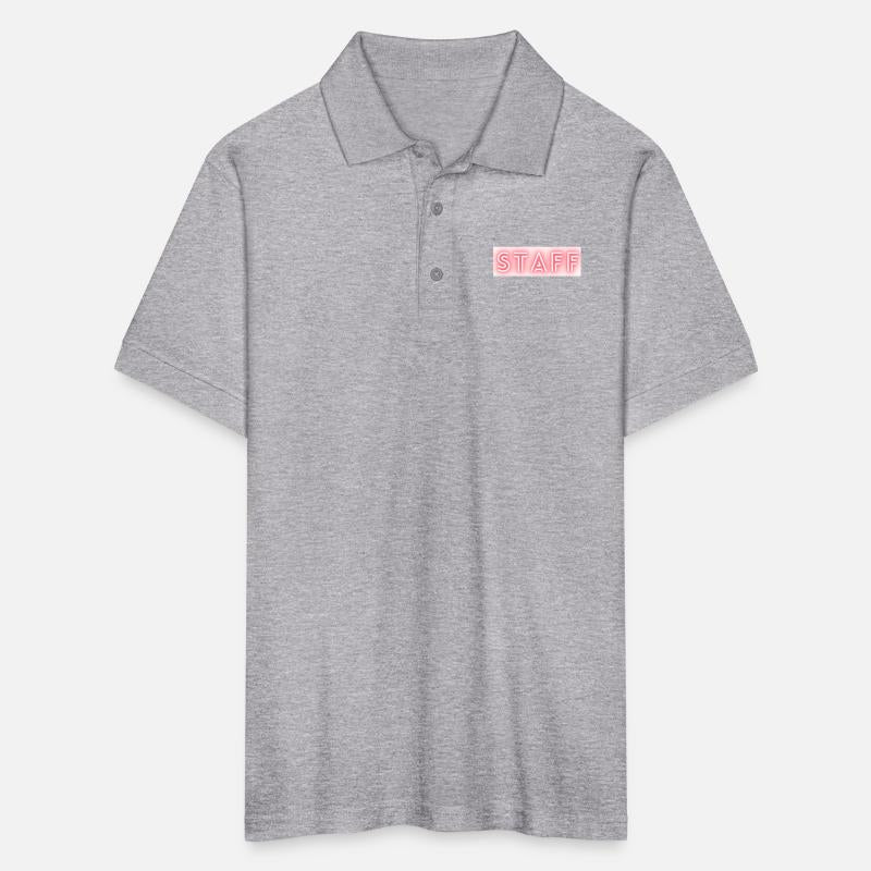 Staff text neon write