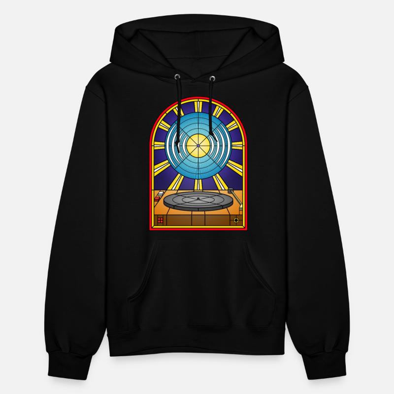 Stained Glass Window Vinyl Album and Turntable