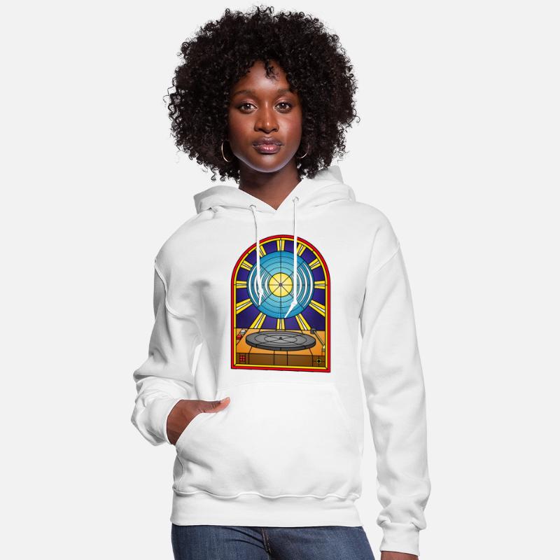 Stained Glass Window Vinyl Album and Turntable