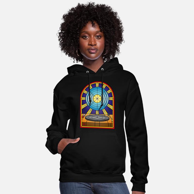 Stained Glass Window Vinyl Album and Turntable