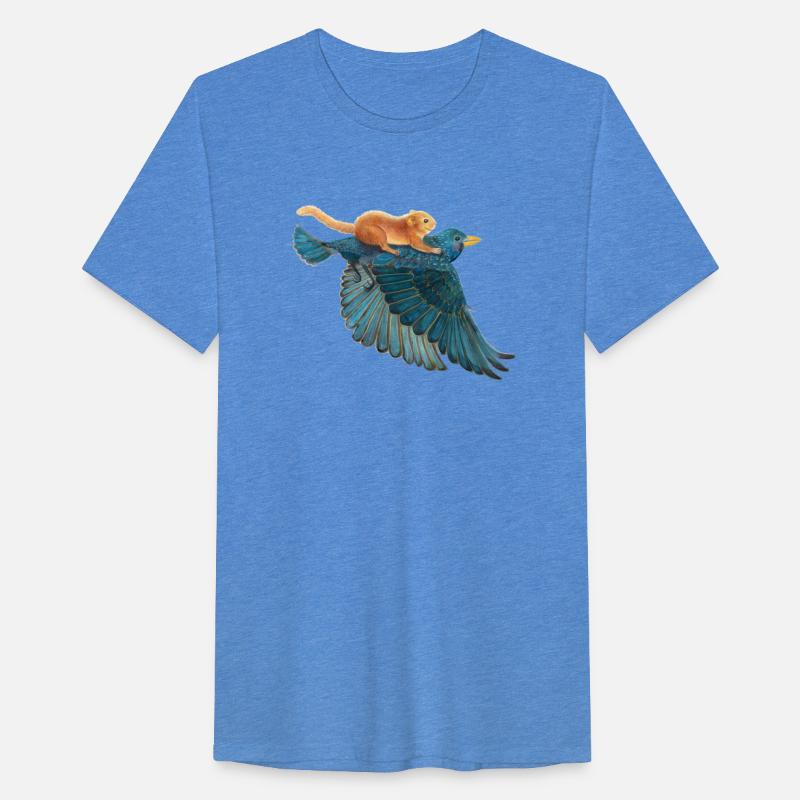 Starling Bird and Dormouse Flying