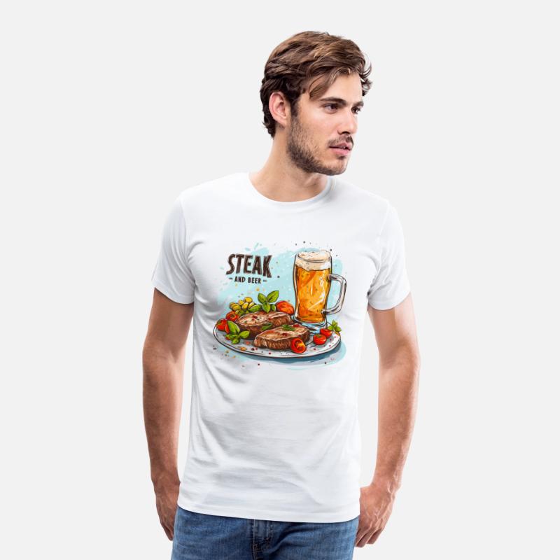 Steak And Beer Food Alcohol Funny Sayings