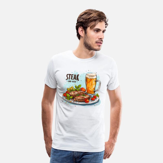 Steak And Beer Food Alcohol Funny Sayings