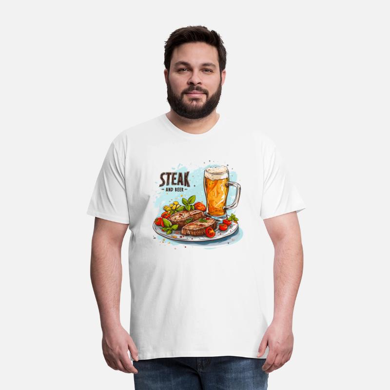 Steak And Beer Food Alcohol Funny Sayings