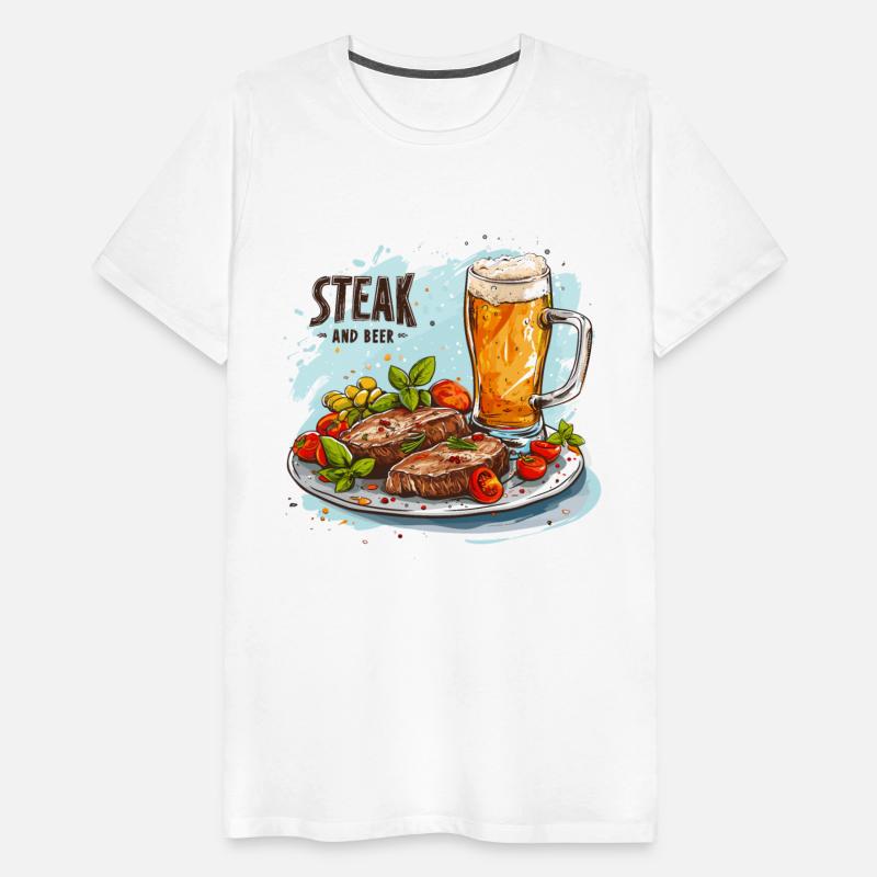 Steak And Beer Food Alcohol Funny Sayings