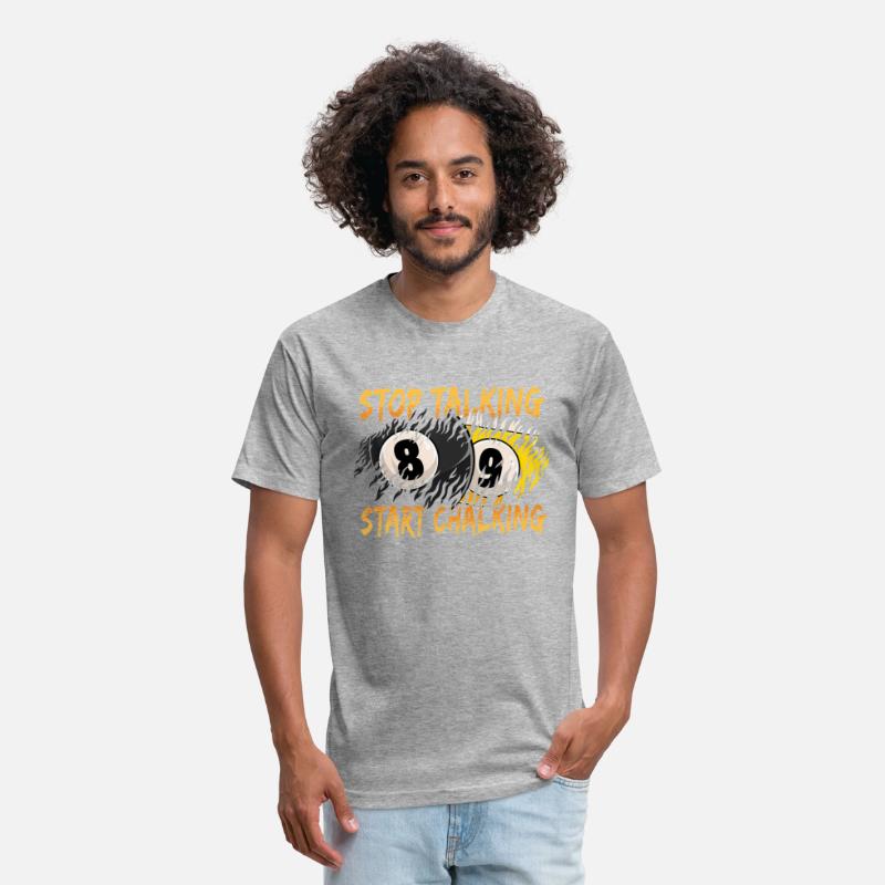Stop Talking Start Chalking Billiards Cue 8 Ball
