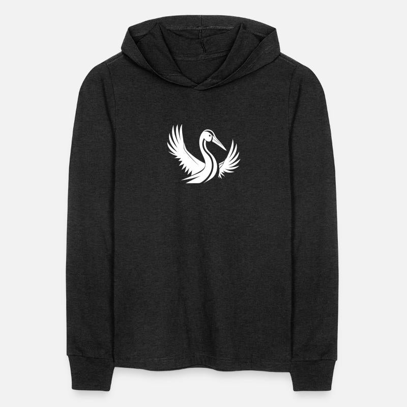 Stork Tattoo Portrait With Beautiful Wings