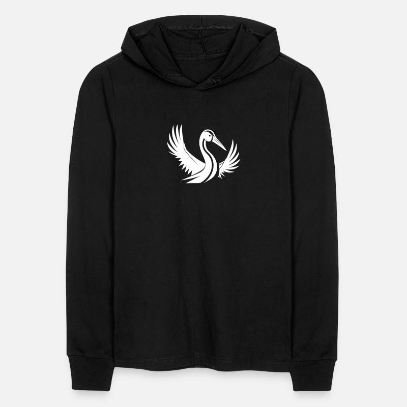 Stork Tattoo Portrait With Beautiful Wings