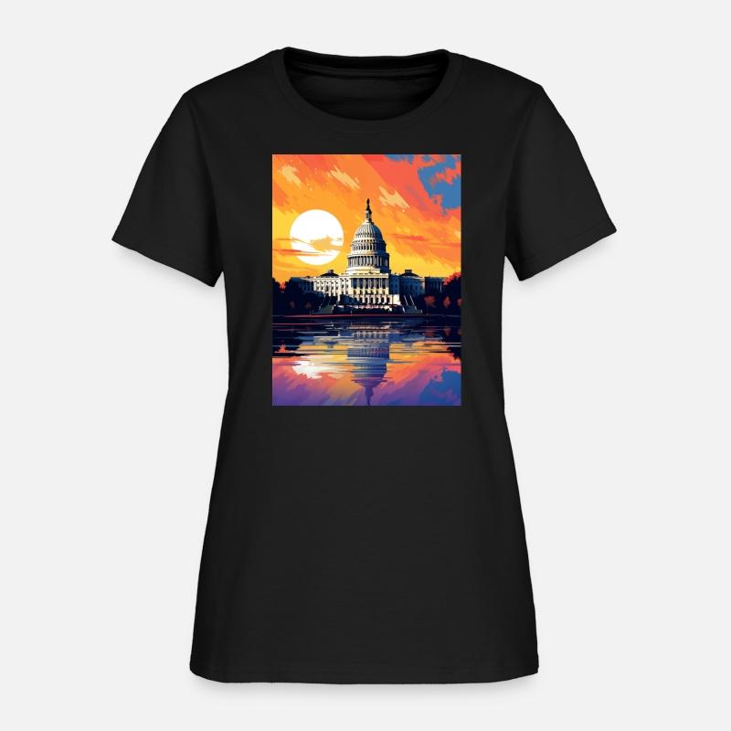 Sunset in United States Capitol Washington DC