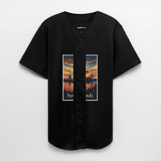 Sunset Over Dutch Windmills Netherlands Scenic